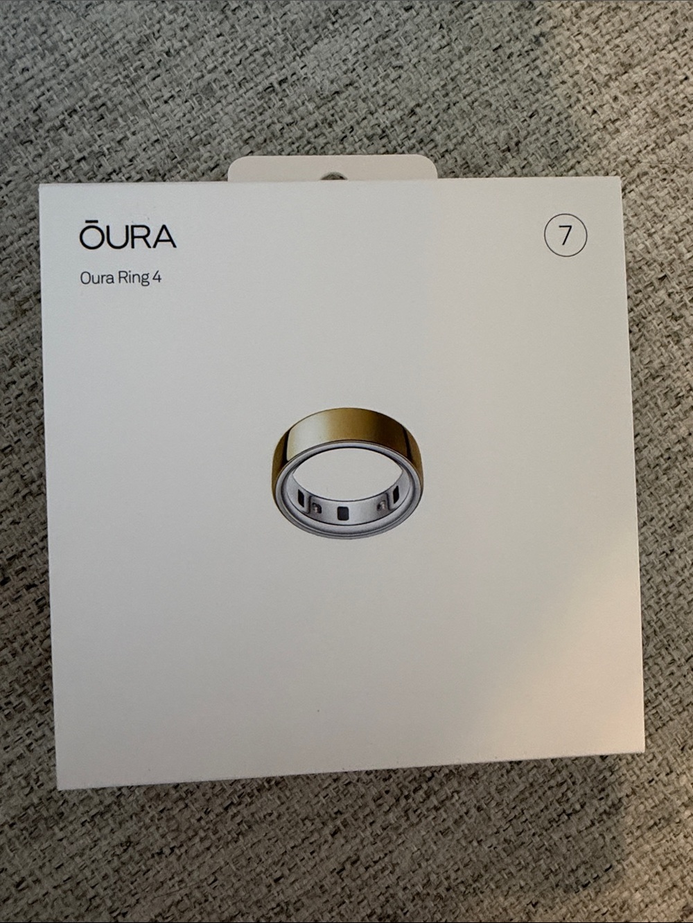 Brand new Oura Ring 4 Gold size 7